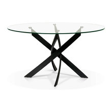 54" glass top table