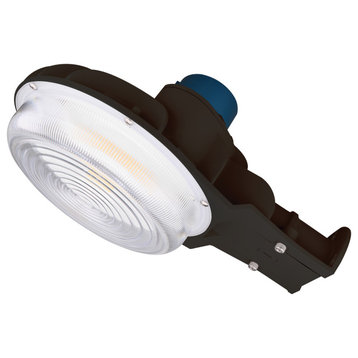 60W LED Area Light With Photocell CCT Select/Dim Bronze 120-277V Hi Lumen
