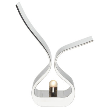 Stainless Steel Curved Desk Lamp | Andrew Martin Ray