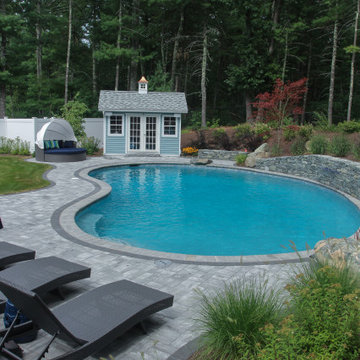 Swimming Pool Landscape Design Wellesley Massachusetts