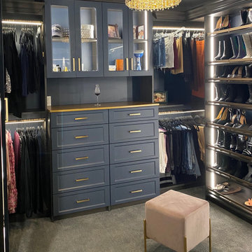Gorgeous Mysterious Blue Closet