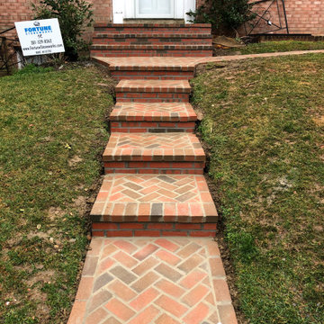 Brick Paver Walkway and Steps in Tenleytown, Washington DC