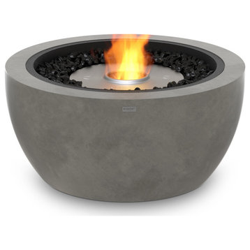 EcoSmart™ Pod 30 Concrete Fire Pit Bowl - Smokeless Ethanol Fireplace, Natural, Ethanol Burner