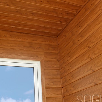 Knotty Maple Exterior Siding Application
