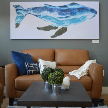 Bambury's Hillside Chalet - Resin Art Whale Print