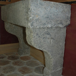 Bathroom stone floor tiles (Mediterranean Style) - Tile