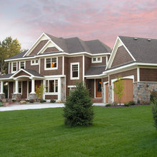 Angled garage