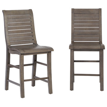 Willow Wood Counter Chairs Set of 2