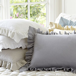 Linen Ruffel Sham - Pillowcases And Shams