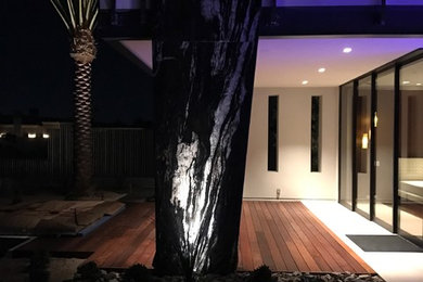 Example of a minimalist exterior home design in Santa Barbara