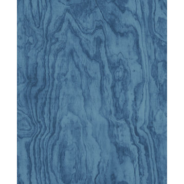 Bentham Blue Plywood Wallpaper Bolt