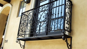 Wrought iron Juliette balcony