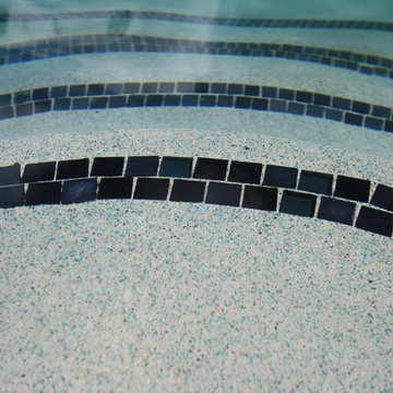 Custom Freeform Pool with Swim Up Bar and Waterslide
