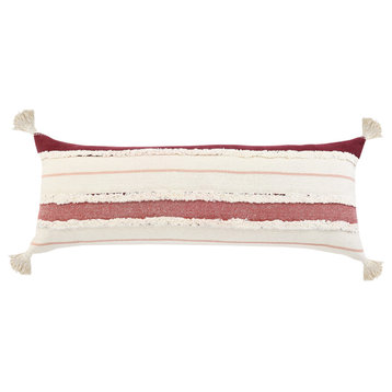 Garnet Quarry Striped Throw Pillow, 14"x36"