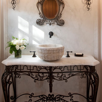 French style powder room