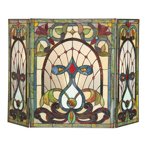 Anisoptera Purity Tiffany Glass 3 Piece Folding Dragonfly