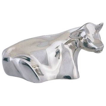 Silver Cow Sculpture A43