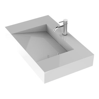 Badeloft Stone Resin Wall-Mounted Sink - Modern - Bathroom Sinks - by  Badeloft | Houzz