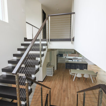 Project #70 | Open-Riser Staircase with Cable Railing