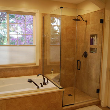 Corner Double Vanity