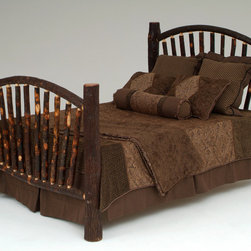 Hickory Log Bed - Beds