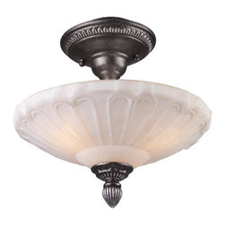 Elk Lighting - Elk Lighting 66092-3-LA Semi Flush Restoration Flush - Flush-mount Ceiling Lighting