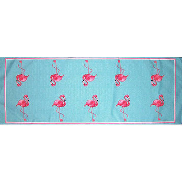 Betsy Drake Flamingo Table Runner 13x36