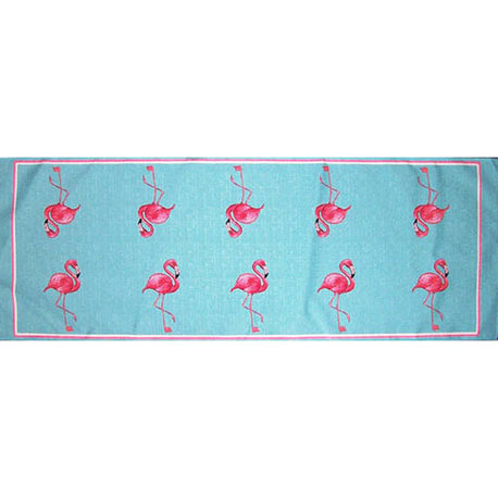 Betsy Drake Flamingo Table Runner 13x36