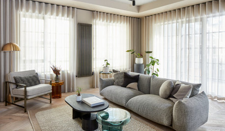 Houzz Tour: Natural Textures and Earthy Hues Make a New Flat Cosy