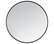 Asti Metal Frame Bevelled Round Mirror 36", Black
