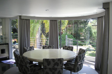 Example of a trendy dining room design in Los Angeles