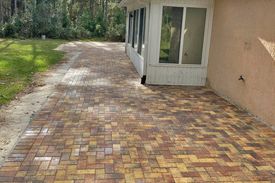 After Backyard Patio Paver Installation (Chicago II)