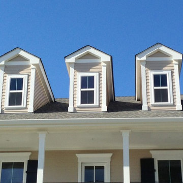 Dormers with detailed trim