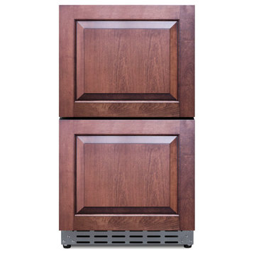 Summit ADRD18 18"W 3.4 Cu. Ft. Refrigerator Drawers - Panel Ready