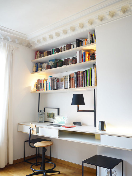 75 Trendy Medium Sized Contemporary Home Office and Library Design