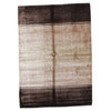 Modern Hand Knotted Rug, Brown, 5'4"x7'5"