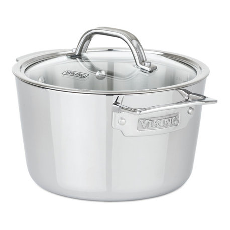 Viking Contemporary 3-Ply 3.4 Qt Soup Pot, Mirror Finish