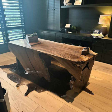Rustic executive office furniture