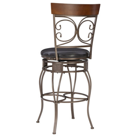 Big and Tall Back to Back Scroll Barstool