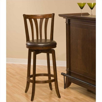Hillsdale Savana 25" Wood Contemporary Counter Stool in Cherry