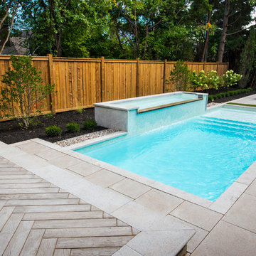 Contemporary backyard in Beaconsfield