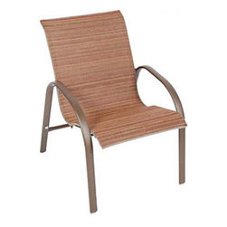 Homecrest Palm Bay Low Back Stack Chair - Outdoor Lounge Chairs