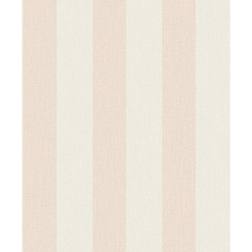 Simple Stripes Wallpaper, Pink, Double Roll