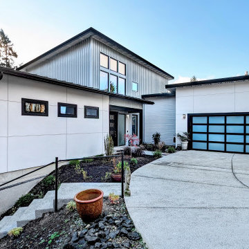 (Custom Home) Indoor Pool with Puget Sound Views