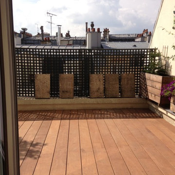 Terrasse en bois exotique