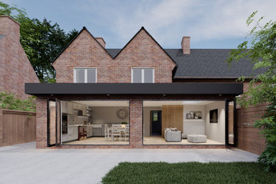 Inspiration for a modern house exterior in Berkshire.