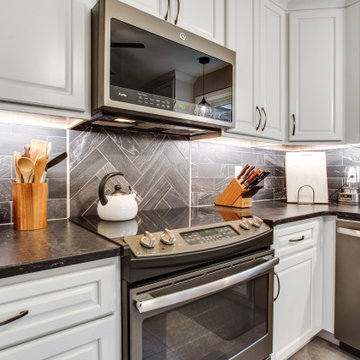 Small White Transitional Kitchen Design Middletown, MD