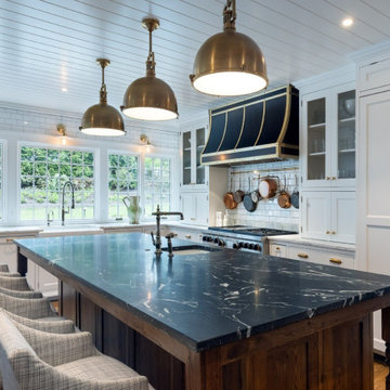 Skyfall Granite and Calacatta Retro Kitchen