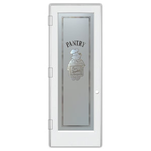 Pantry Door Rooster Chef Etched Glass Pantry Door Farmhouse