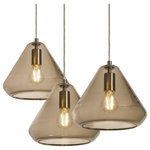 AFX Inc. - Armitage 3 Light Round Pendant - Rethink your indoor lighting capabilities with the Armitage 3 Light Round Pendant. Designed with a sleek satin nickel finish and steel body, this fixture is perfect for a contemporary design scheme. Situate this overhead light fixture overtop your kitchen island or dining room table for a profound effect.